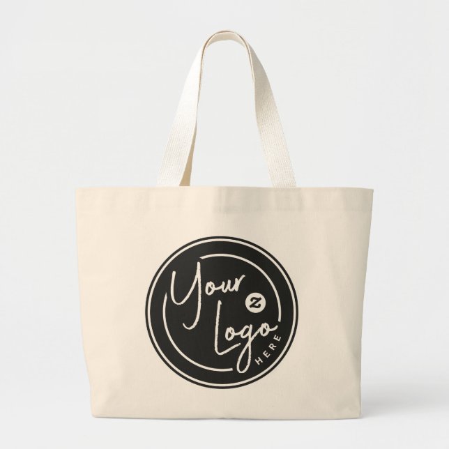 Personalised Logo Business Large Tote Bag (Front)
