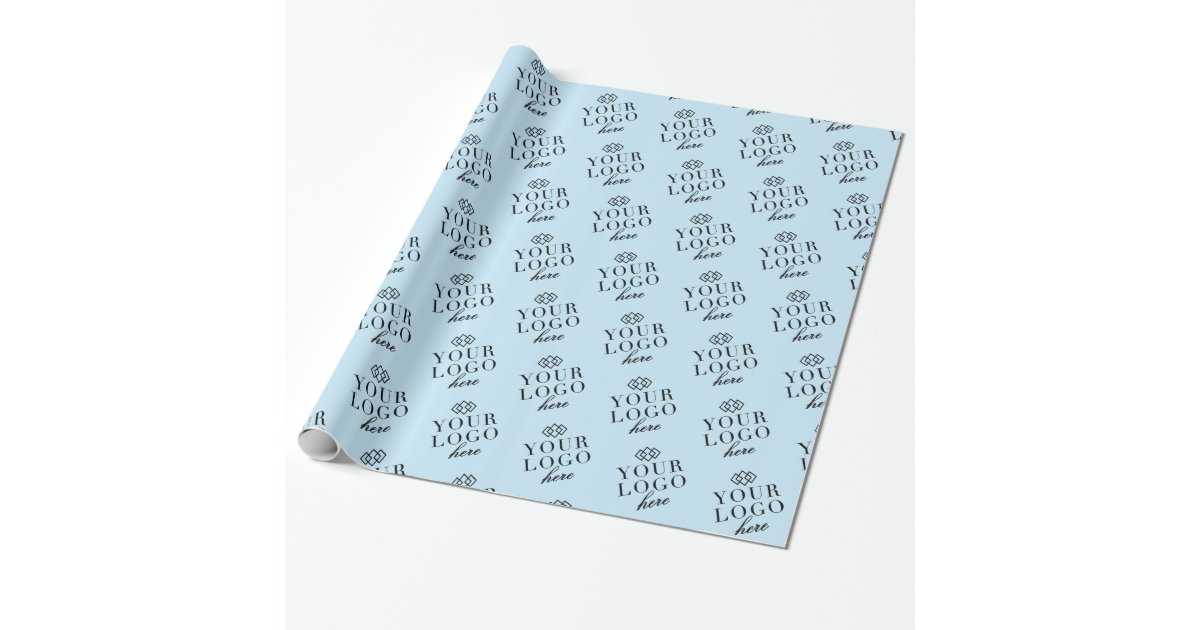 Personalised Logo Custom Wrapping Paper Zazzle