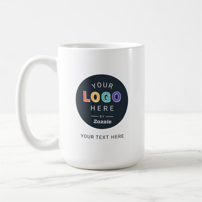 Personalised Logo Design Coffee Mug (Left)