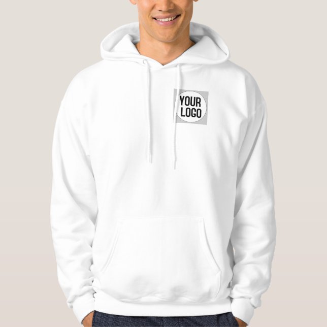 Personalised logo design on hooded t shirt (Front)