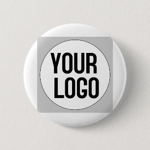 Personalised logo design template on 6 cm round badge
