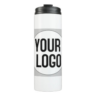 Personalised logo design template on thermal tumbler