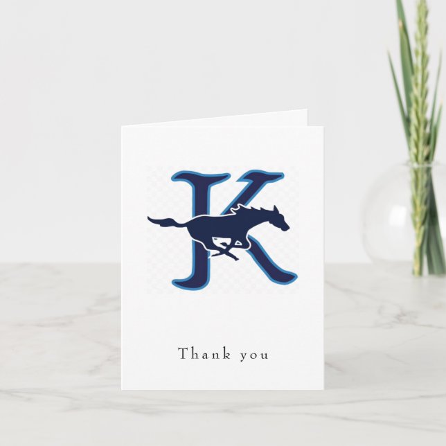 Personalised Logo Folded Thank You Card (Front)