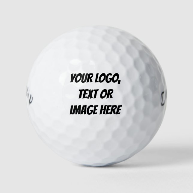 ⛳ Personalised Logo Golf Balls - Christmas Golfer  (Front)