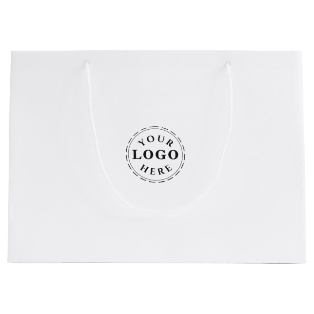 Personalised Logo Large Gift Bag for Branding (Front)