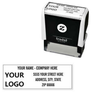 Personalised Logo Name Address Self-inkin Stamp