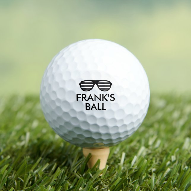 Personalised logo name unbranded blank white golf balls (Insitu Tee)