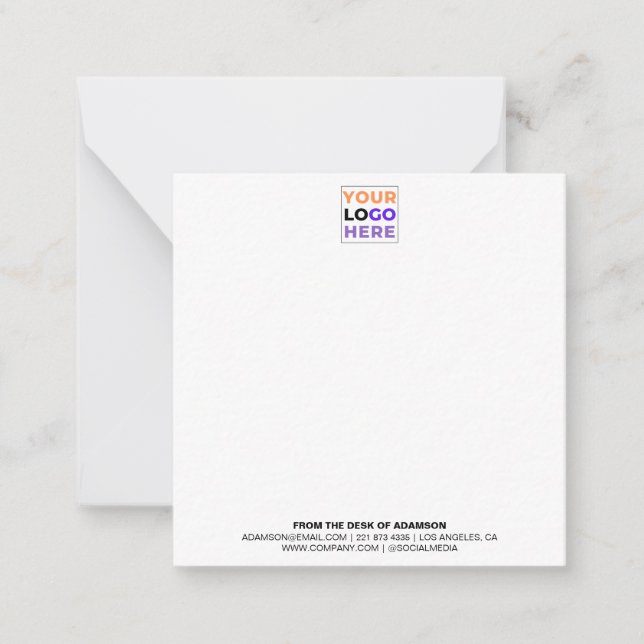 Personalised Logo No Minimum | Custom Office Card (Front)