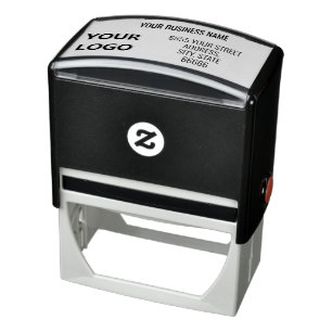 Personalised Logo or Photo Address Stamp Example
