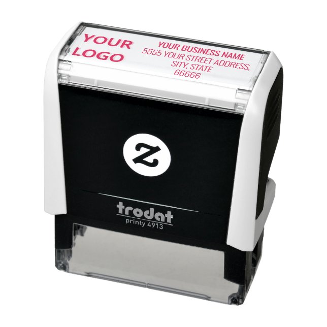 Personalised Logo or Photo Address Stamp Template (Product)