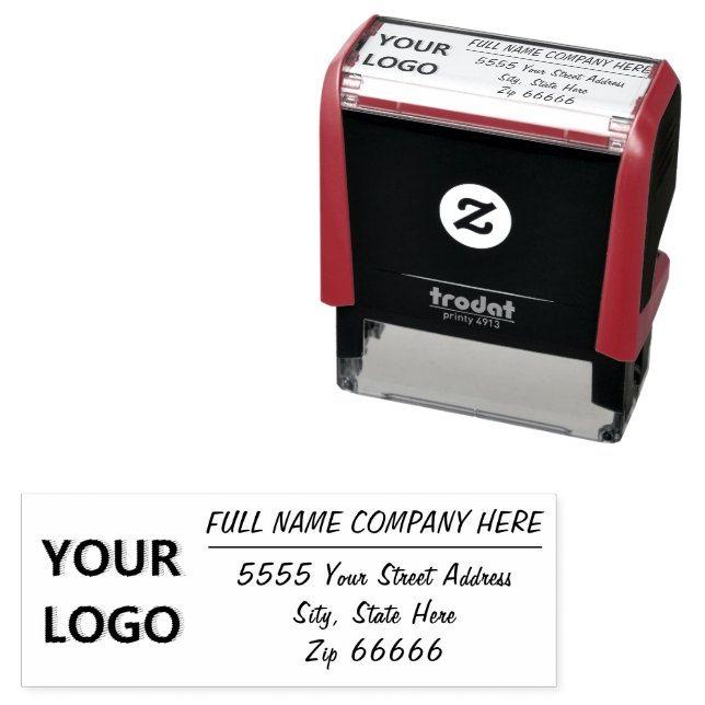 Personalised Logo or Photo Address Stamp Template (In Situ)