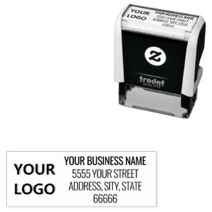 Personalised Logo Photo Name Return Address Stamp
