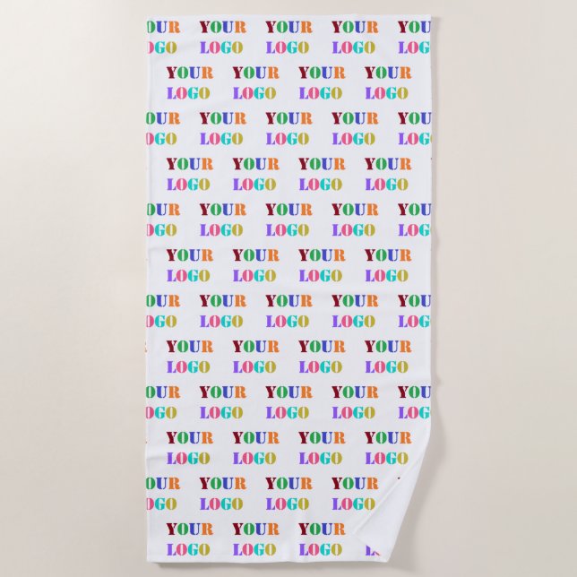 Personalised Logo Photo Promotional Beach Towel (Front)