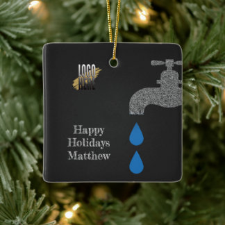 Personalised Logo Plumbing Handyman Builders  Ceramic Ornament