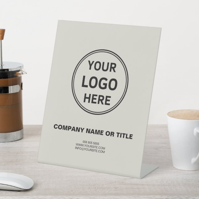 Personalised Logo Promotional Business Pedestal Sign (In SItu)