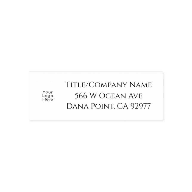 Personalised Logo Self Inking Rubber Stamp (Design)