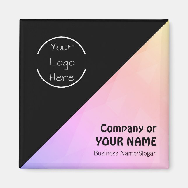 Personalised Logo - Text Magnets  (Front)