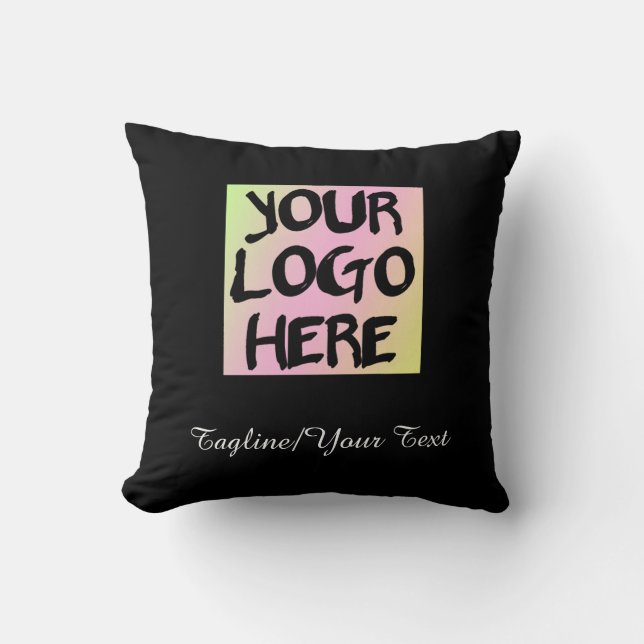 Personalised Logo - Text - Office Decor Pillows (Front)