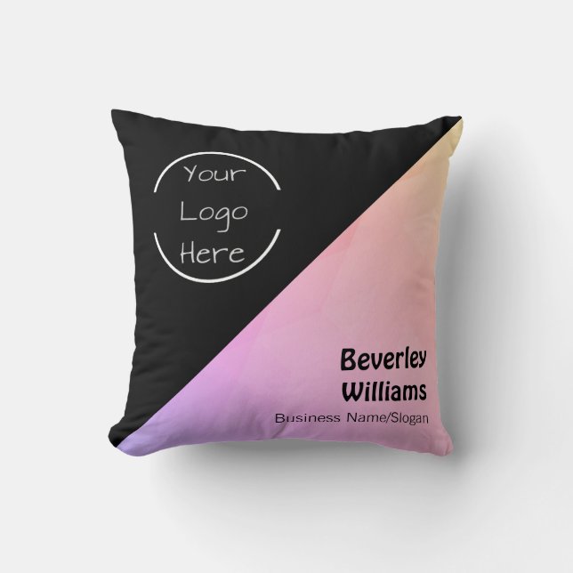 Personalised Logo - Text Office Decor Pillows (Front)