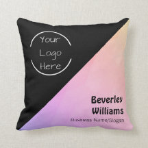 Personalised Logo - Text Office Decor Pillows