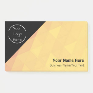 Personalised Logo - Text Post-it Notes