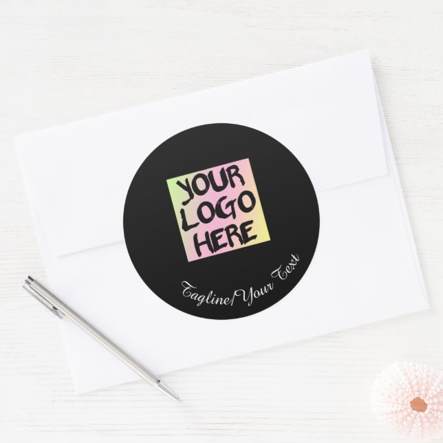 Personalised Logo & Text Stickers (Envelope)