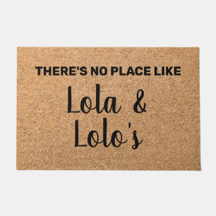 Personalised Lola & Lolo Grandparents Welcome Doormat