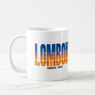 Personalised Lombok Island Adventure Coffee Mug