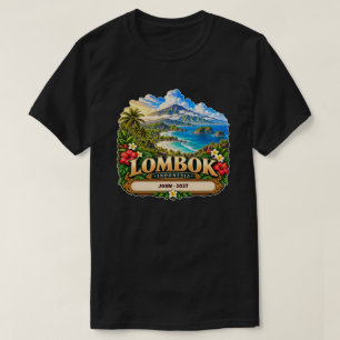 Personalised Lombok Mountain Paradise T-Shirt