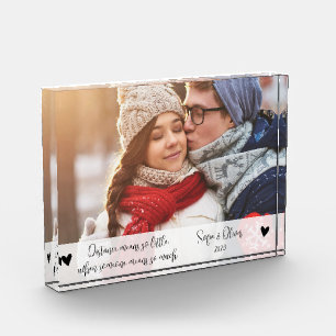 Personalised Long Distance Relationship Gifts Photo Block