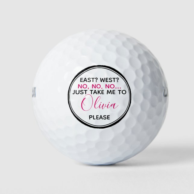 Personalised Lost Ball Golf Balls (Front)