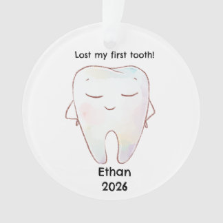 Personalised Lost My First Tooth Christmas Ornament