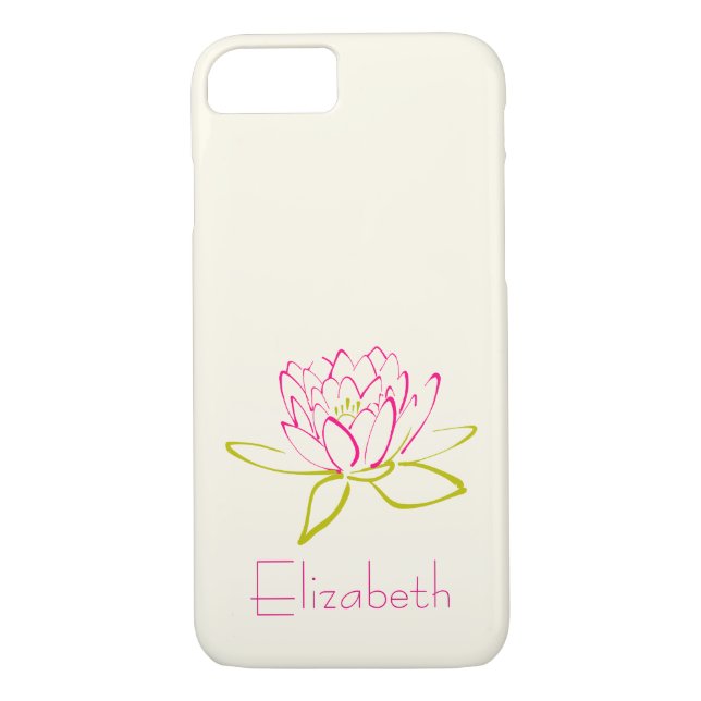 Personalised Lotus Flower / Water Lily Case-Mate iPhone Case (Back)