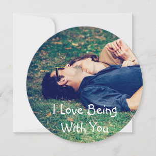 Personalised "Love Being With You" Photo  Card
