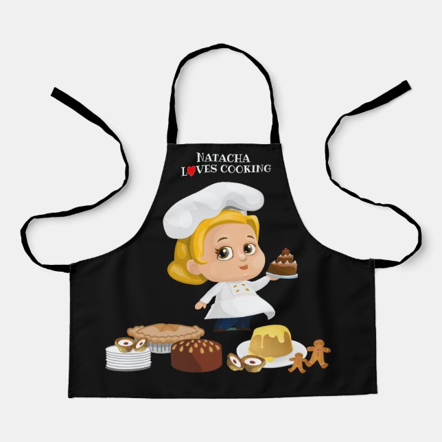 Personalised Love Cooking Apron (Front)