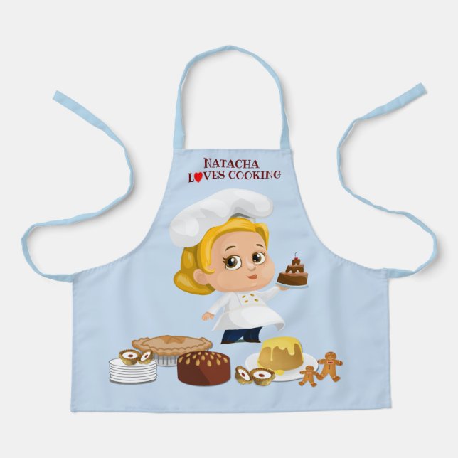 Personalised Love Cooking Apron (Front)
