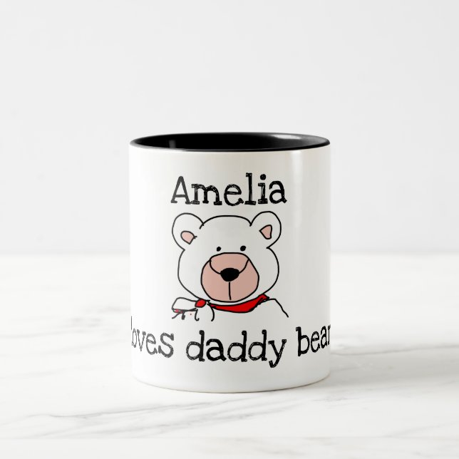 Personalised love Daddy Bear Mug (Center)