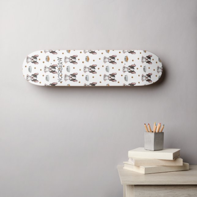 Personalised  LOVE DOGS Skateboard (Wall Art (Horz))