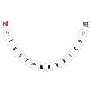 Personalised Love Heart Wedding Bunting