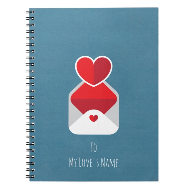 Personalised Love Letters Notebook (Front)