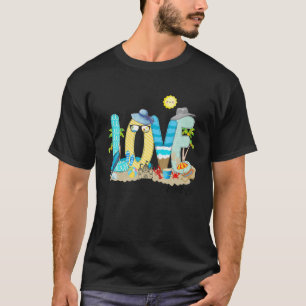 Personalised Love Life Funny Summer Beach Vacatio T-Shirt
