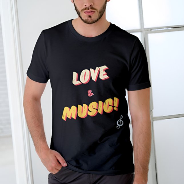 Personalised Love & Music! Tee 🎼 (Creator Uploaded)