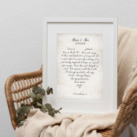 Personalised Love Never Fails 1 Corinthians Poster