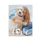 Personalised Love Paw Print Dog Lover Photo