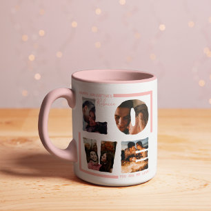Personalised "LOVE" Photo Collage Modern BeautBush Mug