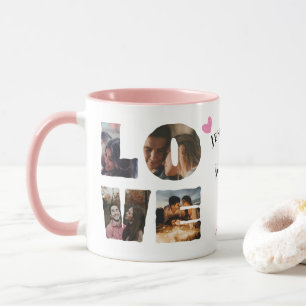  Personalised LOVE Photo Collage Valentines Day Mug