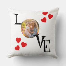 Personalised Love Pillow with Mummy and Da Picture