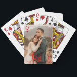 Personalised Love Script Photo Playing Cards<br><div class="desc">Add a personal touch to game night with these custom playing cards featuring your favourite photo and a beautiful love script design. Perfect for creating unforgettable moments.</div>