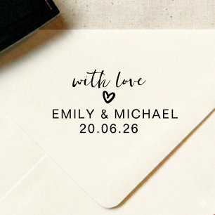 Personalised Love Script Wedding Name Stamp