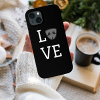 Personalised Love with cute Dog’s nose, black